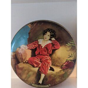 Vintage "The Red Boy" Biscuit Tin: 1960s Collectible Storage Tin